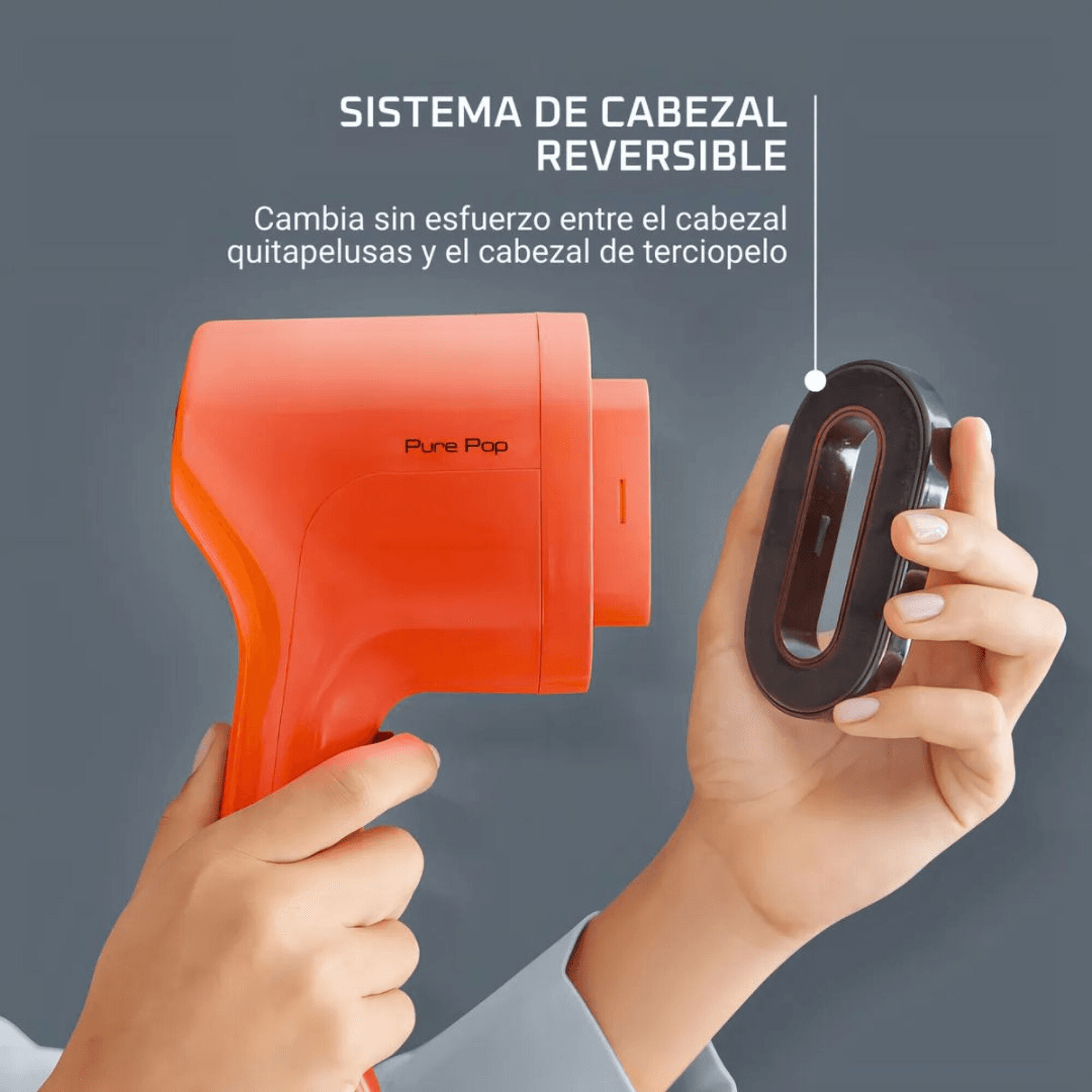 Cabezal reversible del vaporizador Rowenta Pure Pop DR2022D1