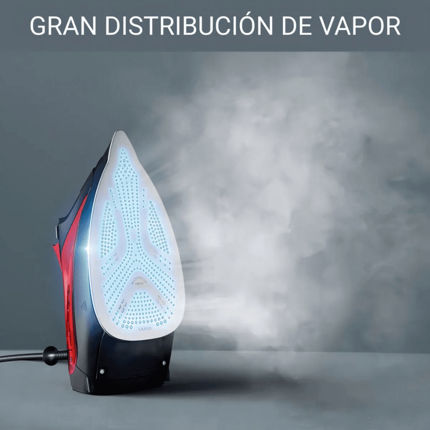 Suela Microsteam 400 HD de la plancha Rowenta DW8205D1 con vapor