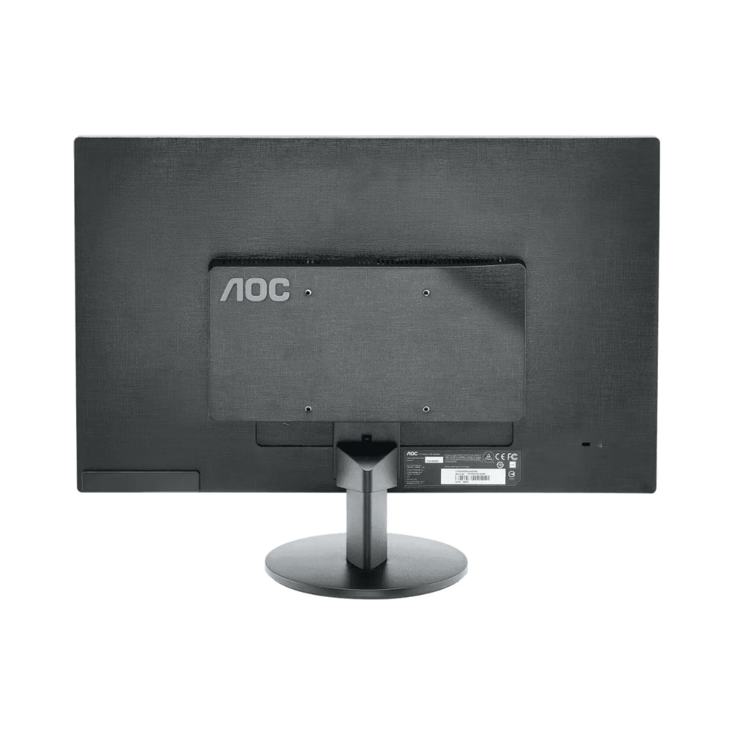 Parte trasera del monitor AOC E2070SWN con la base