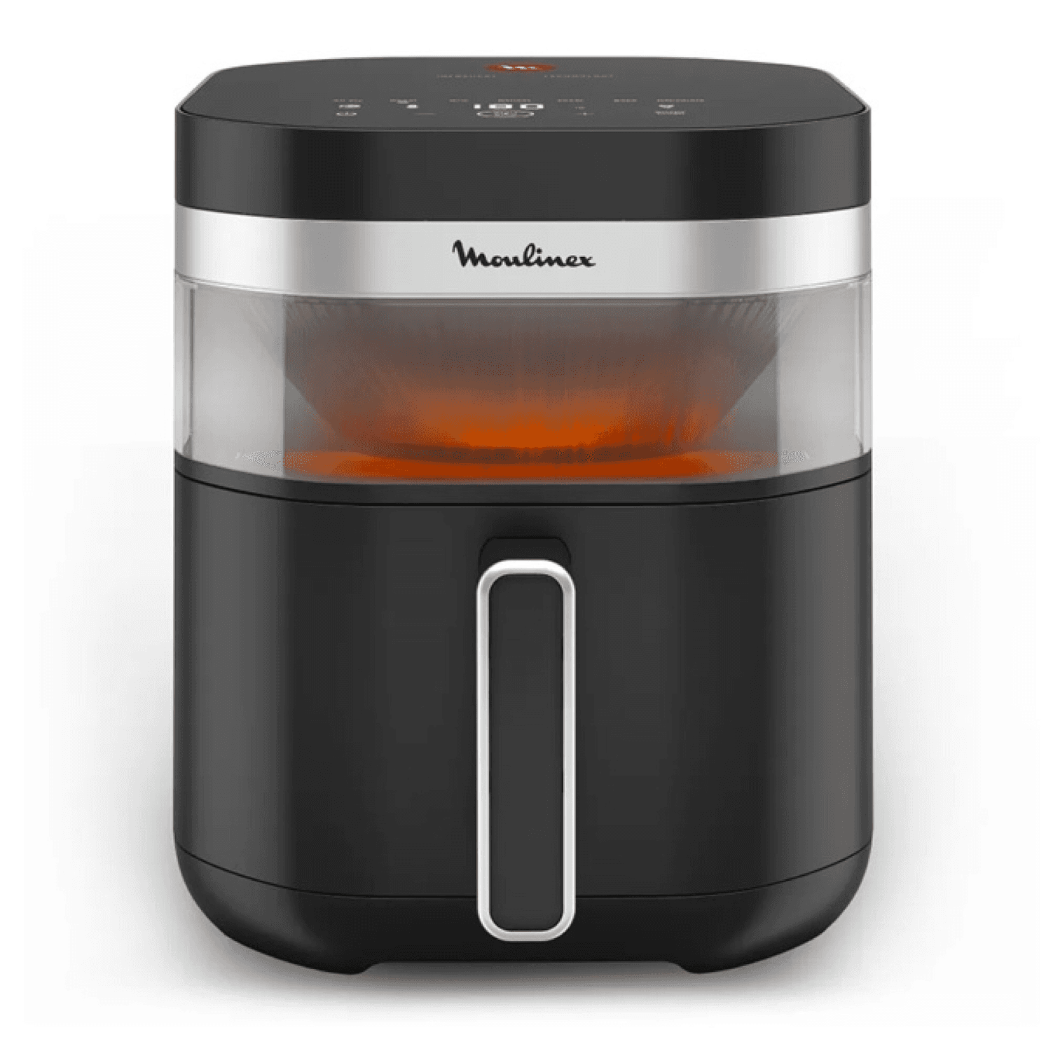 Freidora de aire Moulinex Easy Fry InfraRed EZ8328F0 negra con ventana