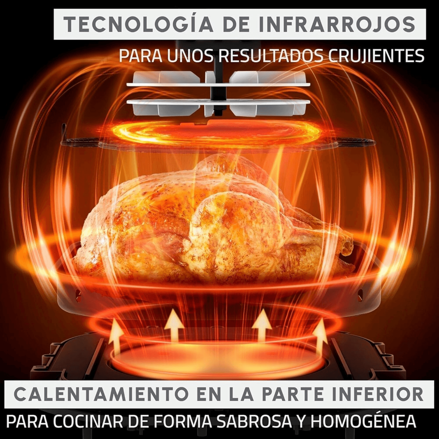 Tecnología de infrarrojos de la freidora Moulinex EZ8328F0