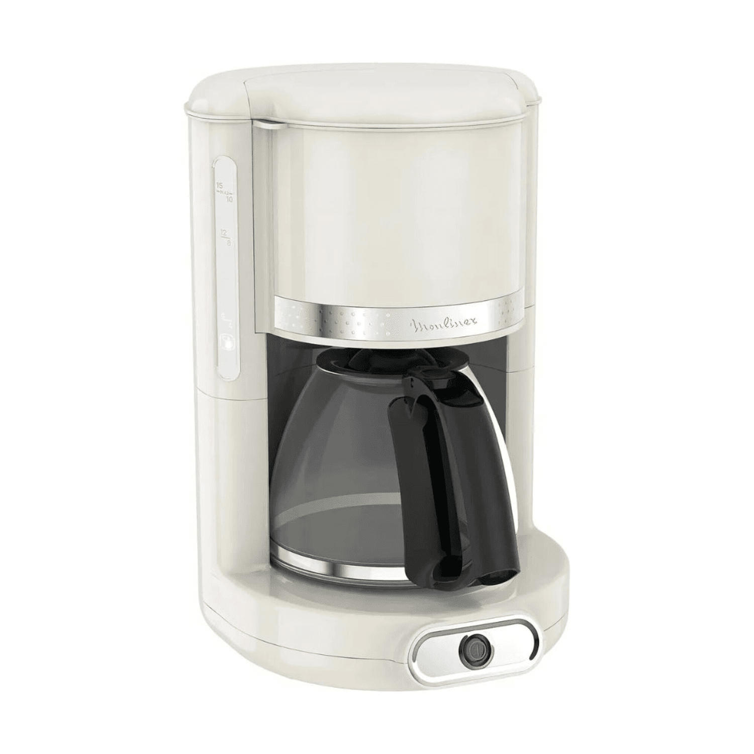 Cafetera de filtro Moulinex Soleil Vintage FG381A10 color marfil con jarra de vidrio