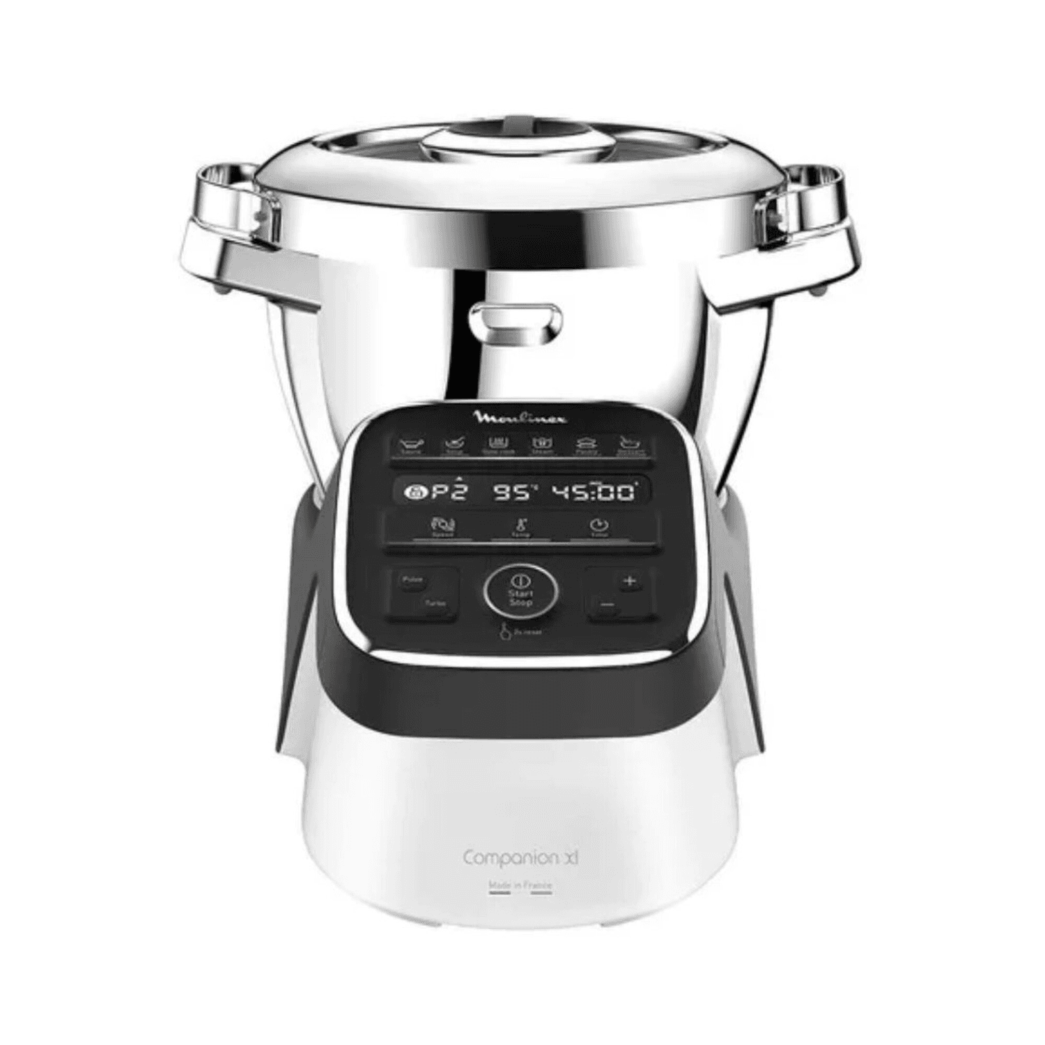Robot de cocina Moulinex Cuisine Companion XL HF809820 negro con bowl de acero inoxidable