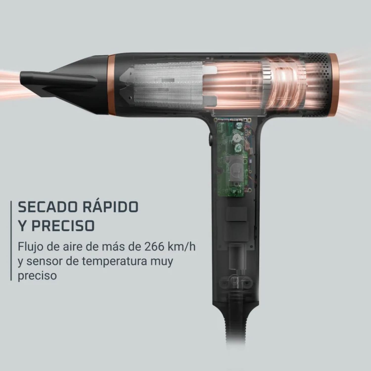 Secador de pelo Rowenta HY8310F0 negro, imagen de galería