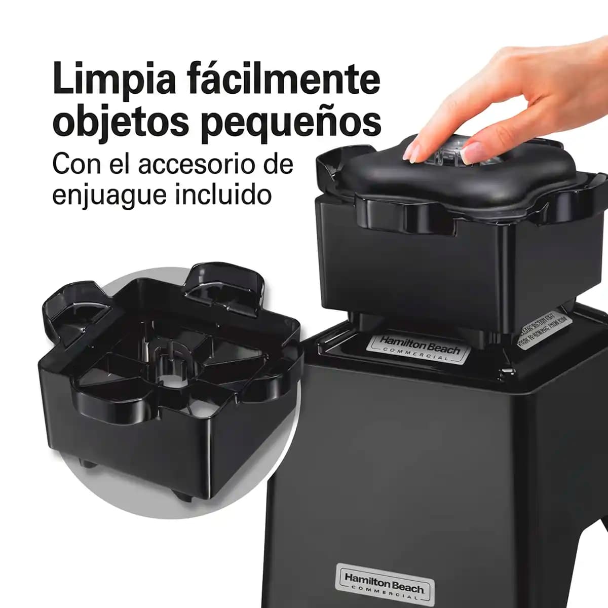 Accesorio de enjuague para objetos pequeños de la estación de drenaje BCR200 de Hamilton Beach