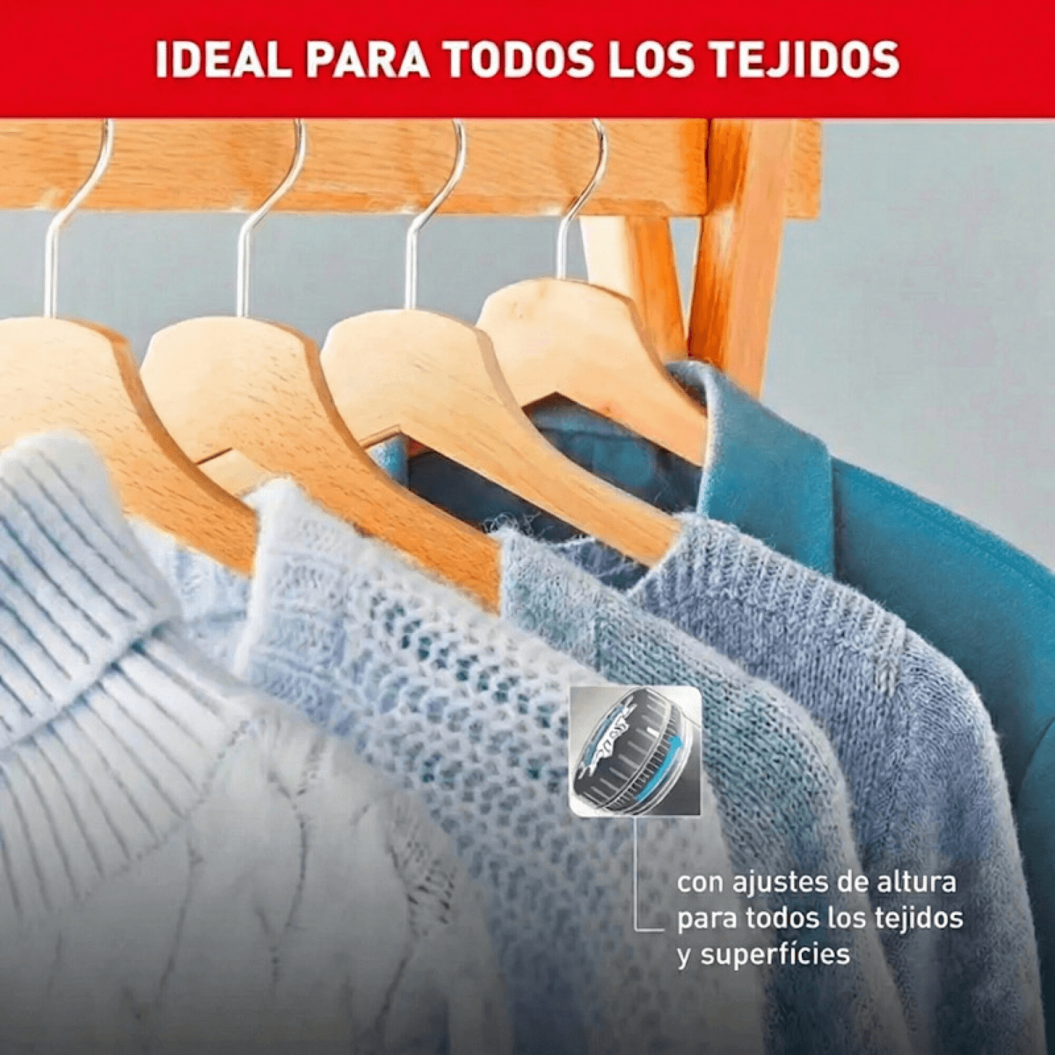 Quitapelusas Arno JB1013B1 con ajuste de altura sobre prendas
