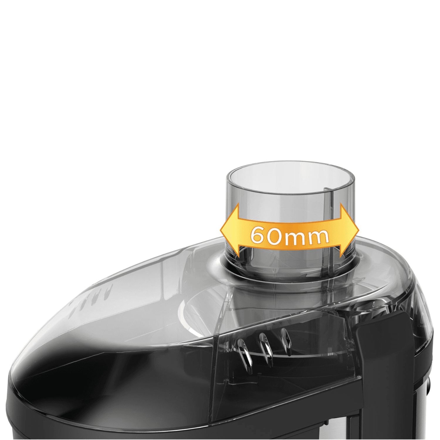 Boca de alimentación de 60 mm de la juguera Moulinex JU420D10