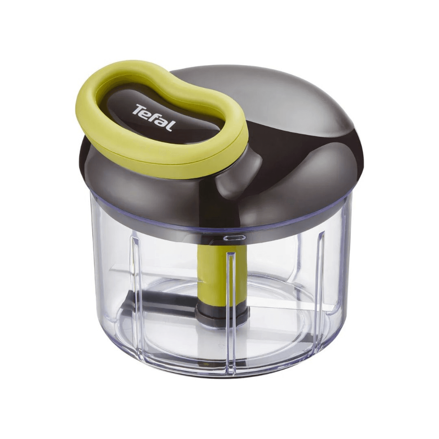 Picadora manual Tefal 5-Second Chopper K1320404 con bowl transparente de 900 ml y asa verde