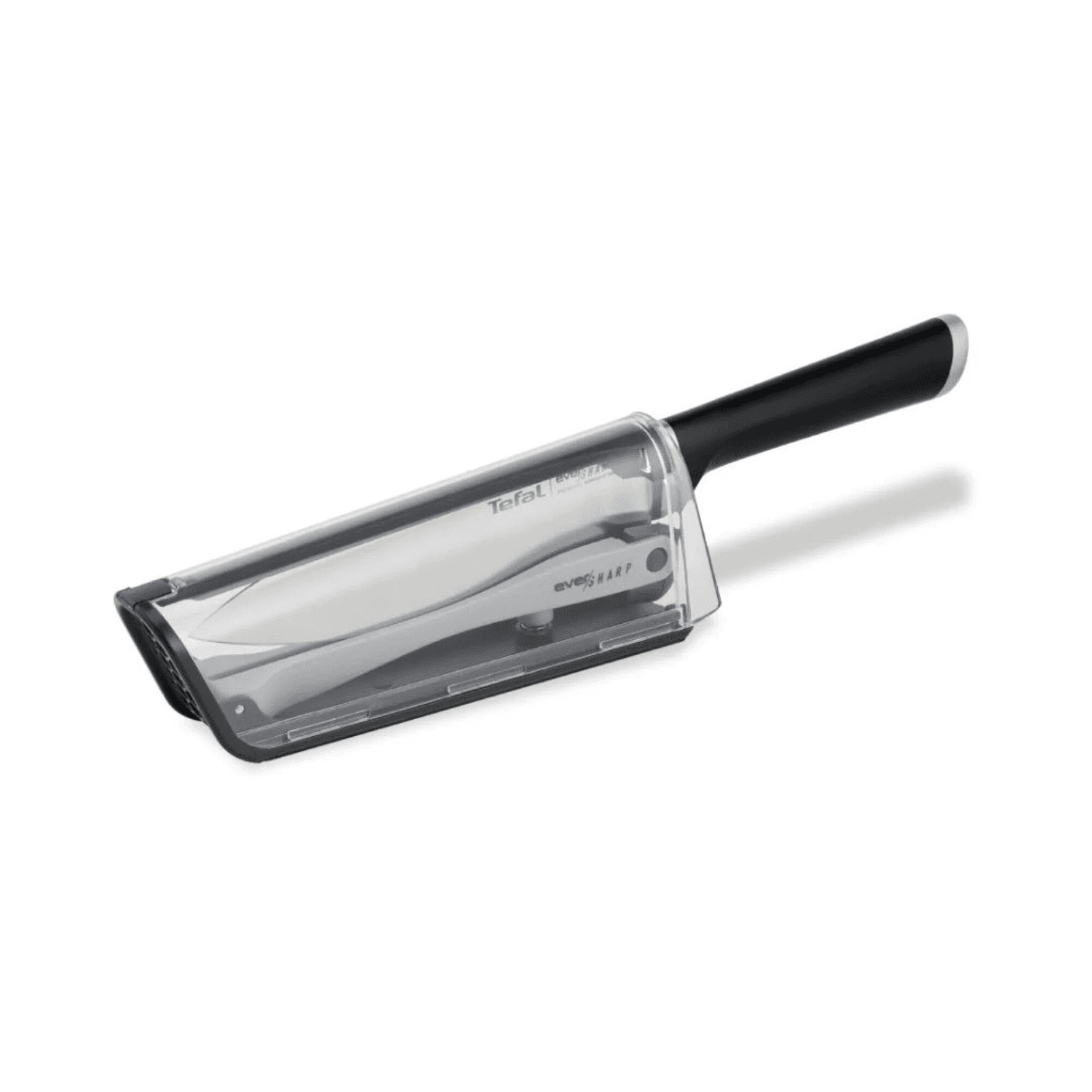 Cuchillo de chef Tefal Eversharp K2569004 con funda transparente y afilador