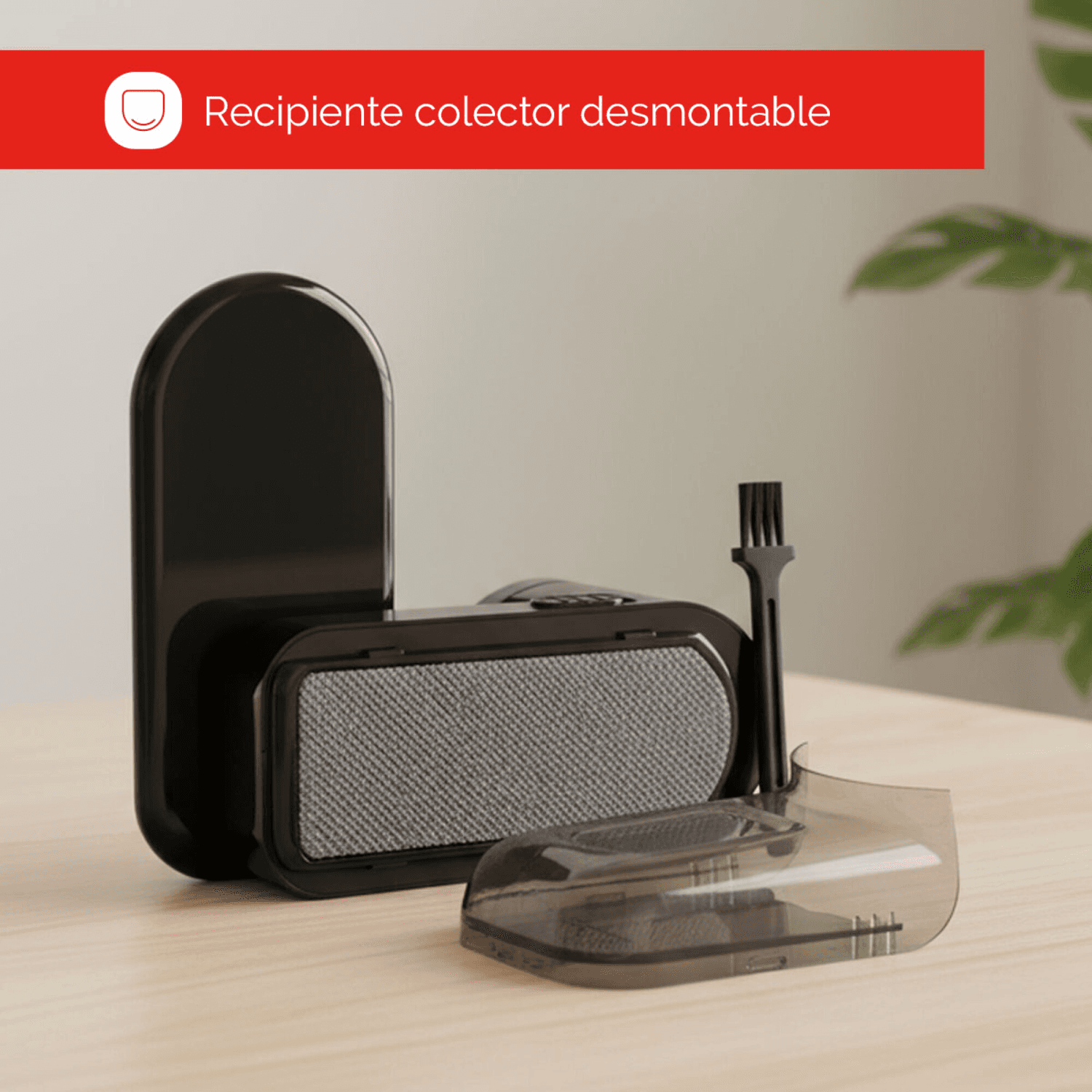 Colector desmontable y cepillo de limpieza del quitapelusas Klasse KS1001BK