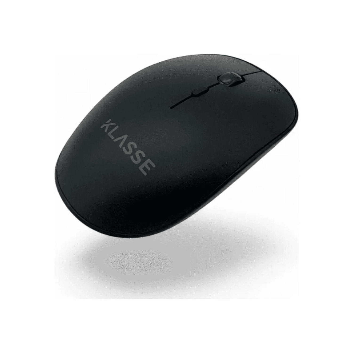 Mouse inalámbrico Klasse KS1101BK sobre fondo blanco