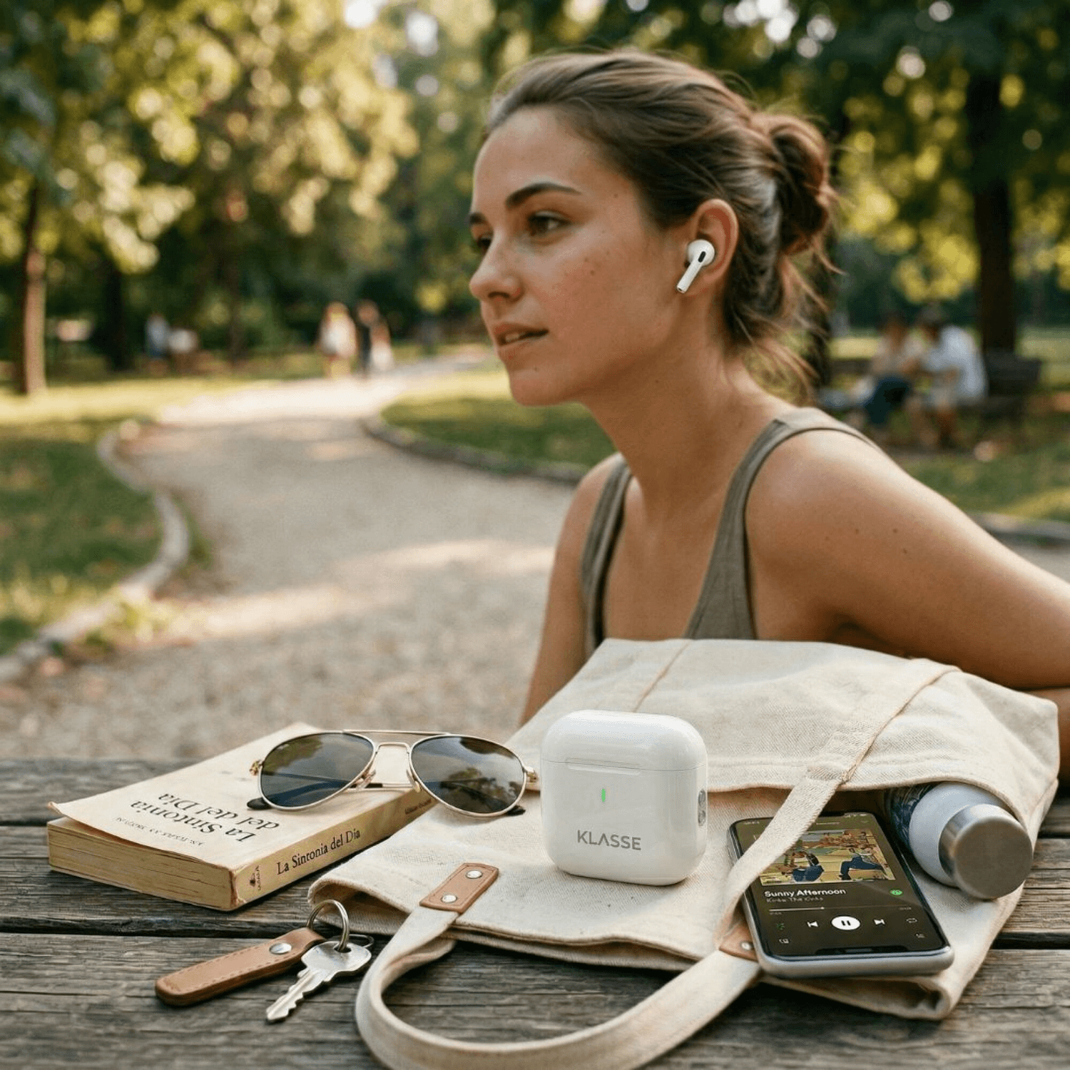 Estuche de los auriculares Klasse KS2200 en una bolsa