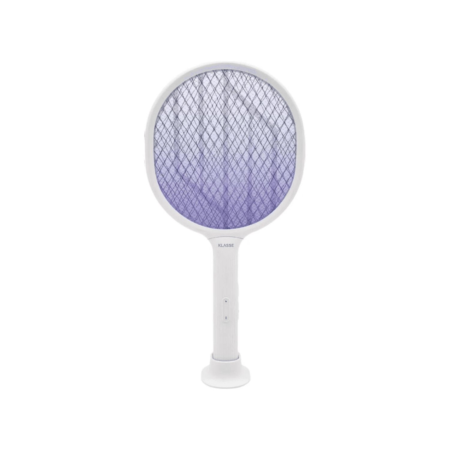 Raqueta mata mosquitos recargable Klasse KS2400 blanca con base