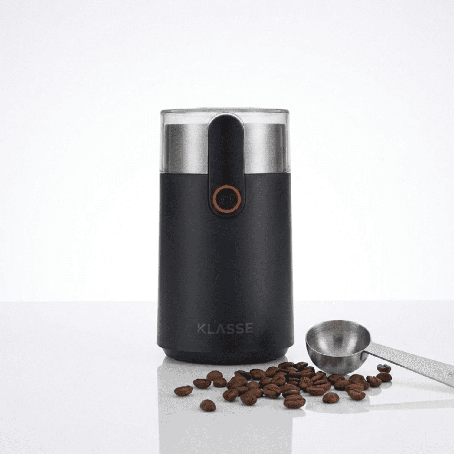 Molinillo Klasse KS2600 con granos de café y cuchara medidora