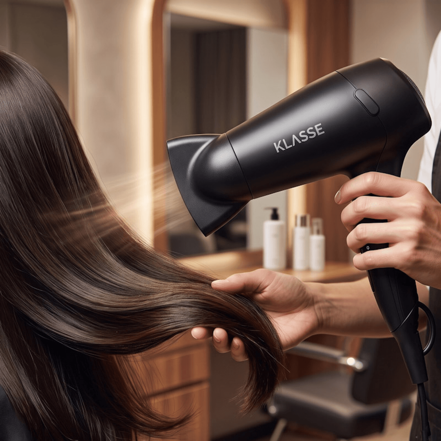 Secador de pelo Klasse KS3205 en uso