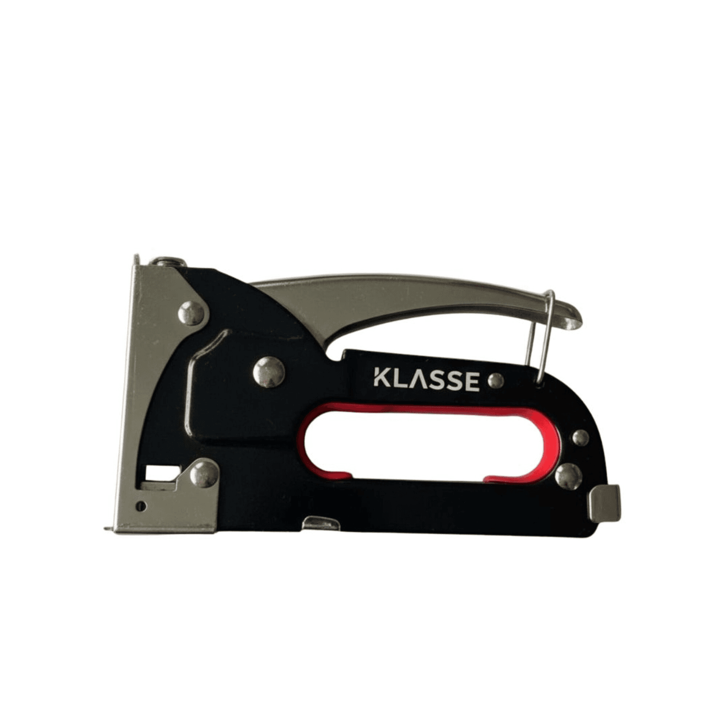 Engrapadora manual Klasse KS7705 negra con detalle rojo