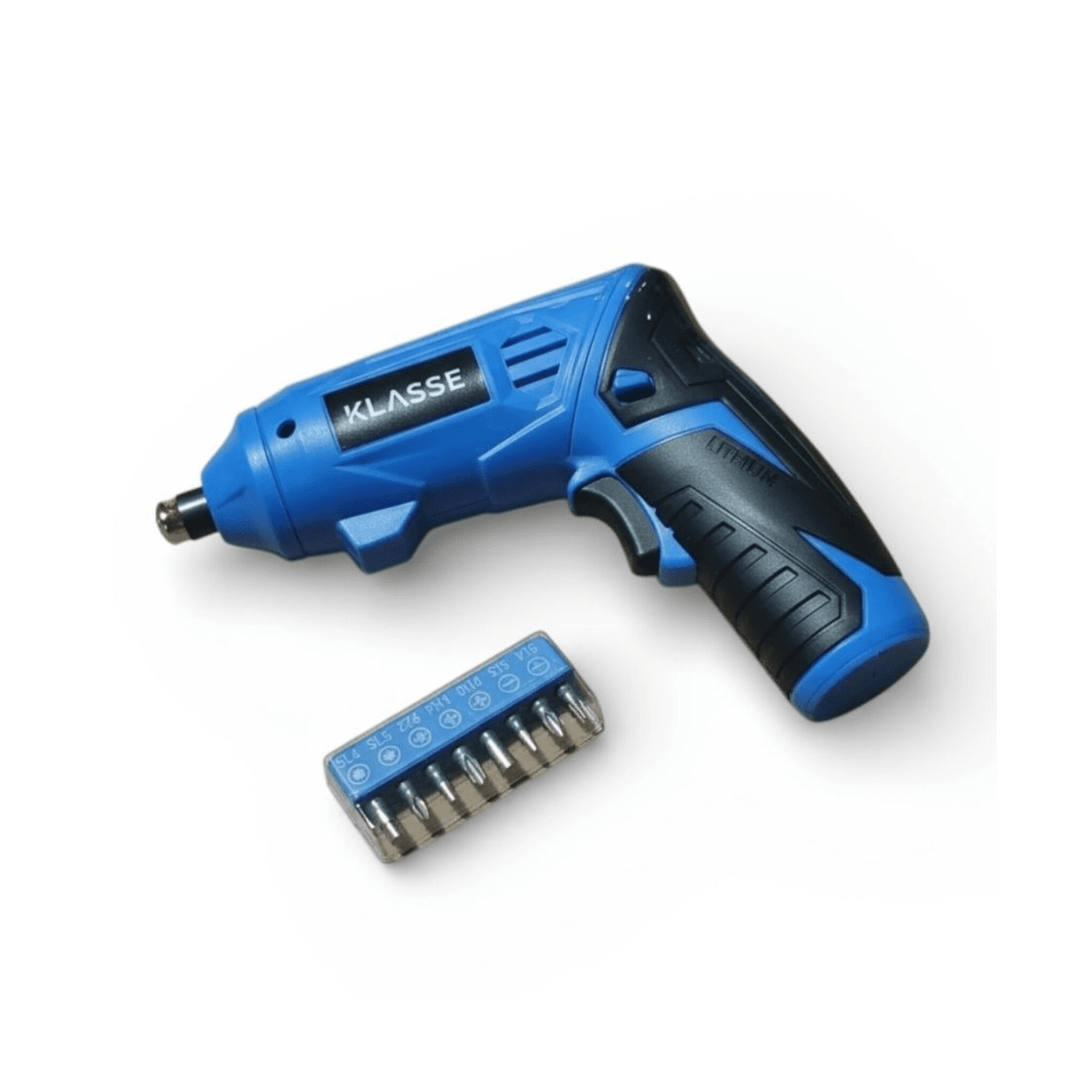 Atornillador inalámbrico Klasse KS7708 azul con set de puntas