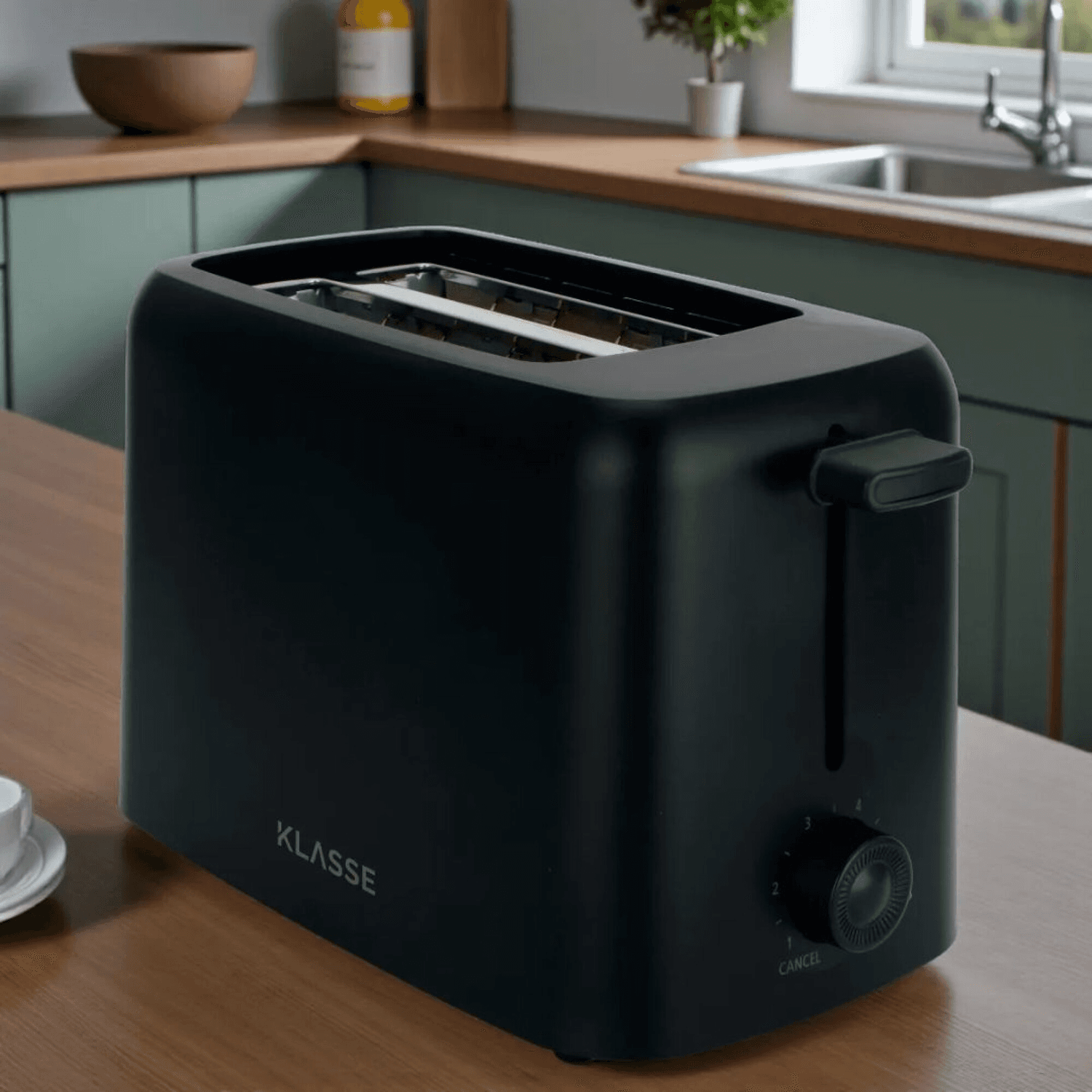 Perilla de tostado de la tostadora Klasse KS8001BK