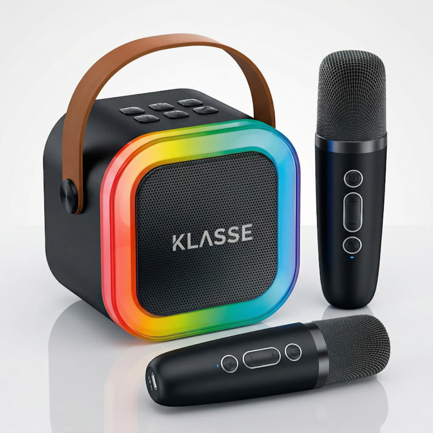 Parlante Klasse KS9002 con sus 2 micrófonos inalámbricos