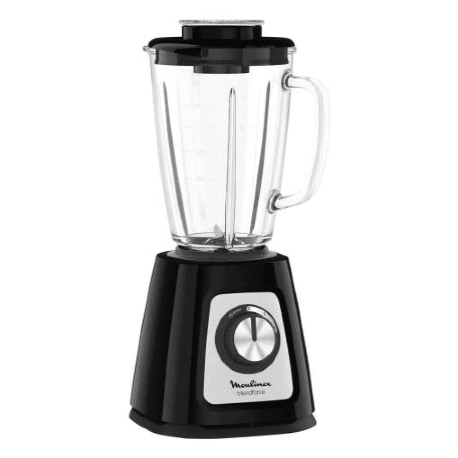Licuadora Moulinex Blendforce LM435810 negra con jarra de vidrio