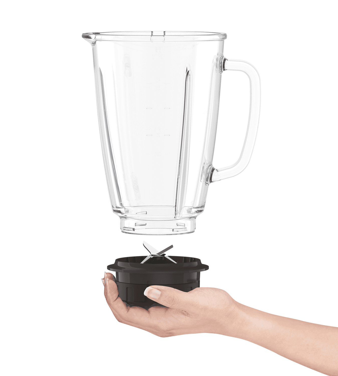 Jarra de vidrio y cuchilla de la licuadora Moulinex Blendforce LM435810