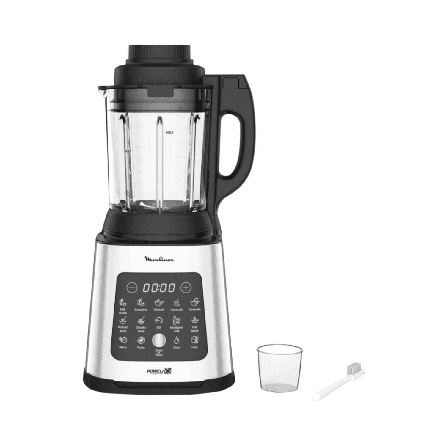 Licuadora Moulinex PerfectMix Cook LM835D10 con vaso medidor y cepillo