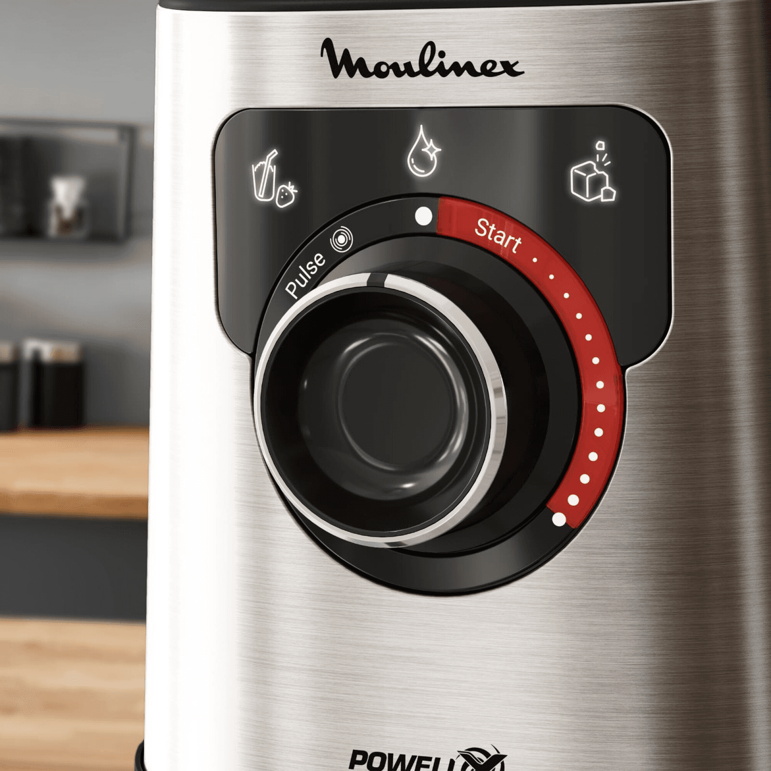 Panel de programas de la licuadora Moulinex PerfectMix LM871D10