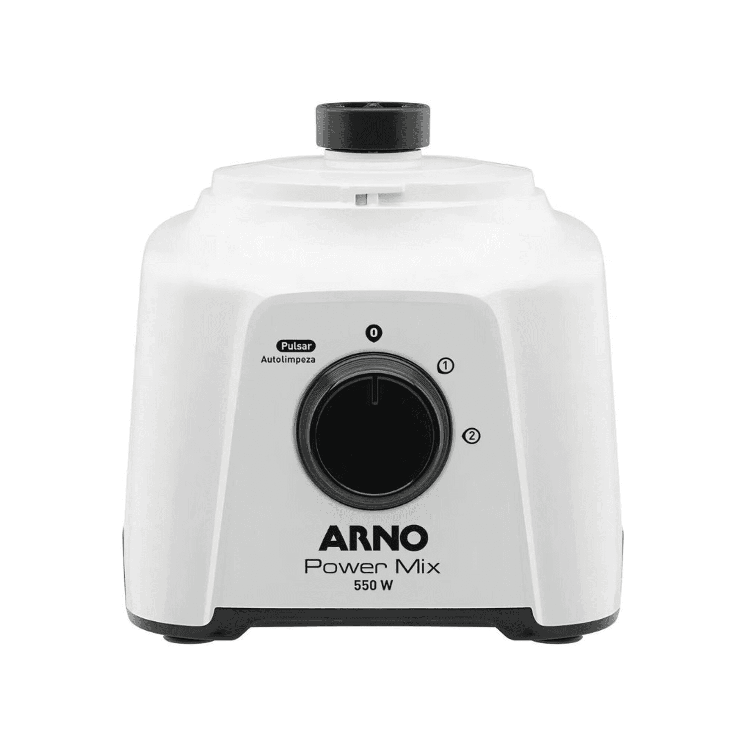 Frente de la licuadora Arno Power Mix 550 W LN2801B2 con perilla de velocidades