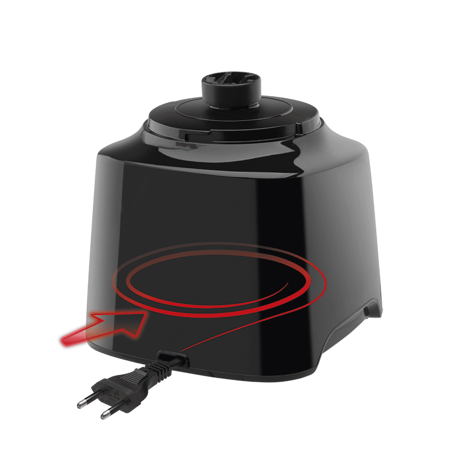 Base de la licuadora Moulinex LN289855 con el cable guardado