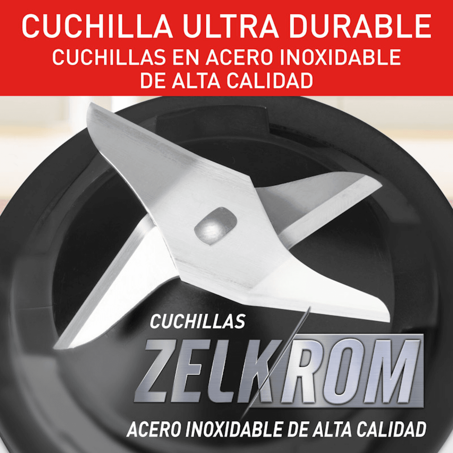 Cuchilla Zelkrom de la licuadora Moulinex LN289855