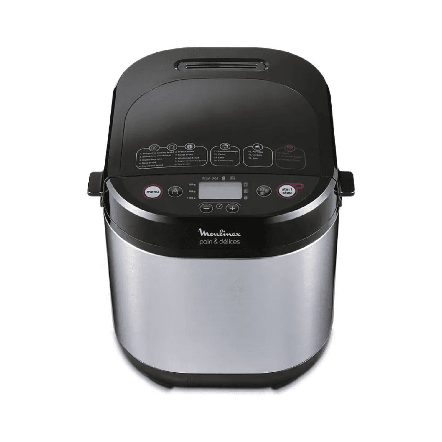 Panificadora Moulinex Pain & Délices OW240E30 negra y de acero