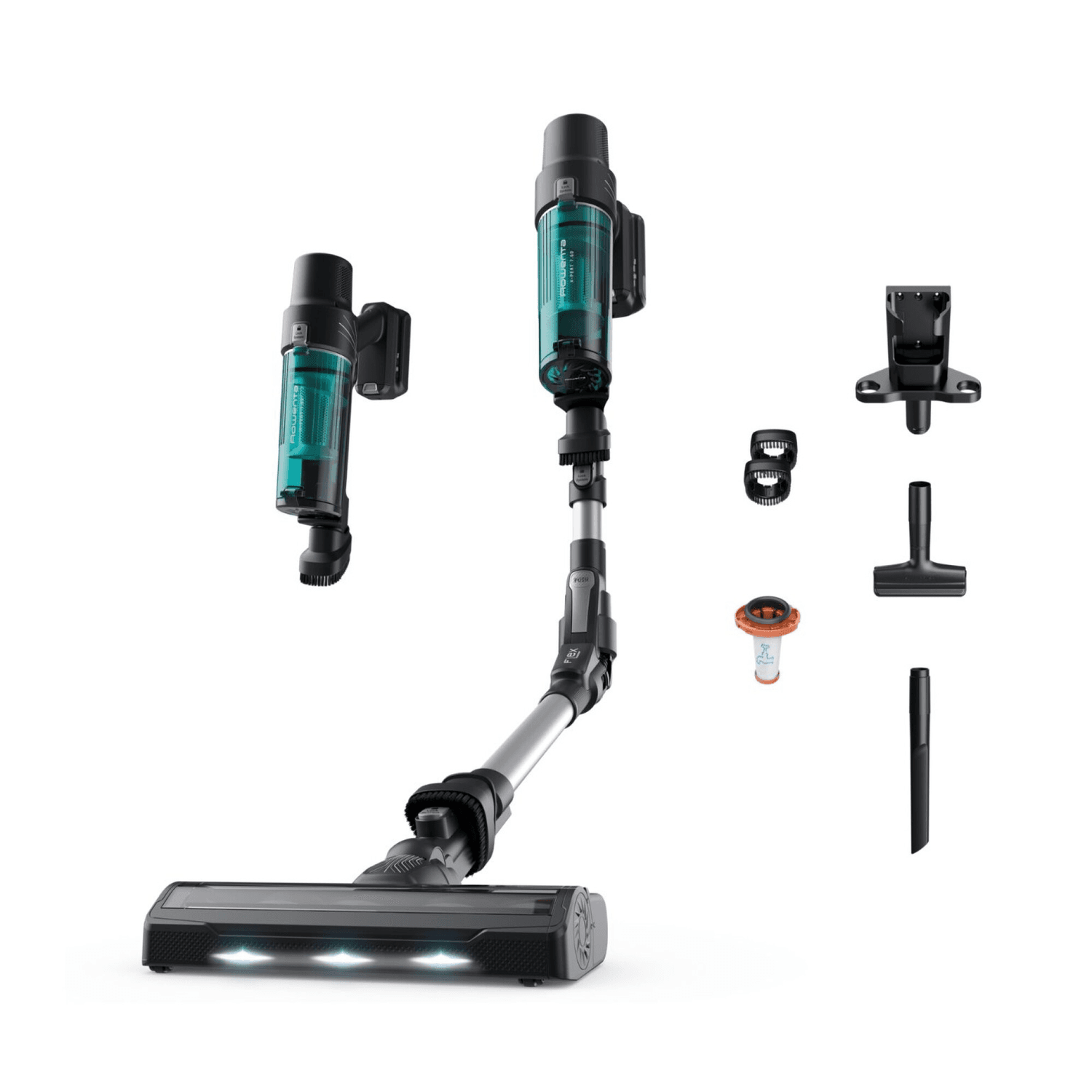 Aspiradora stick Rowenta X-Pert Flex 7.60 Animal Care RH6A42WO con sus accesorios