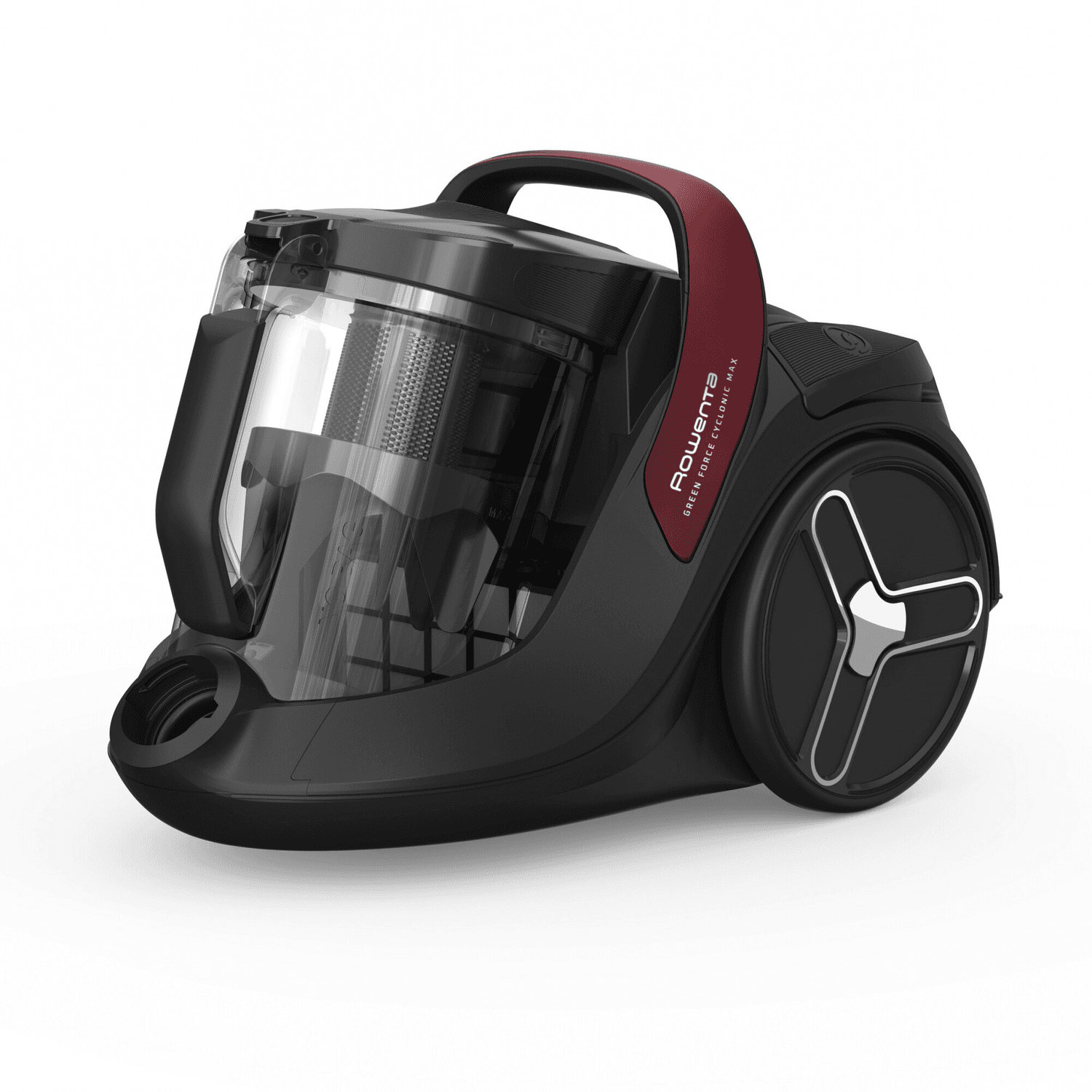 Aspiradora ciclónica Rowenta Green Force Cyclonic Pro RO7B13EA negra con detalles rojos