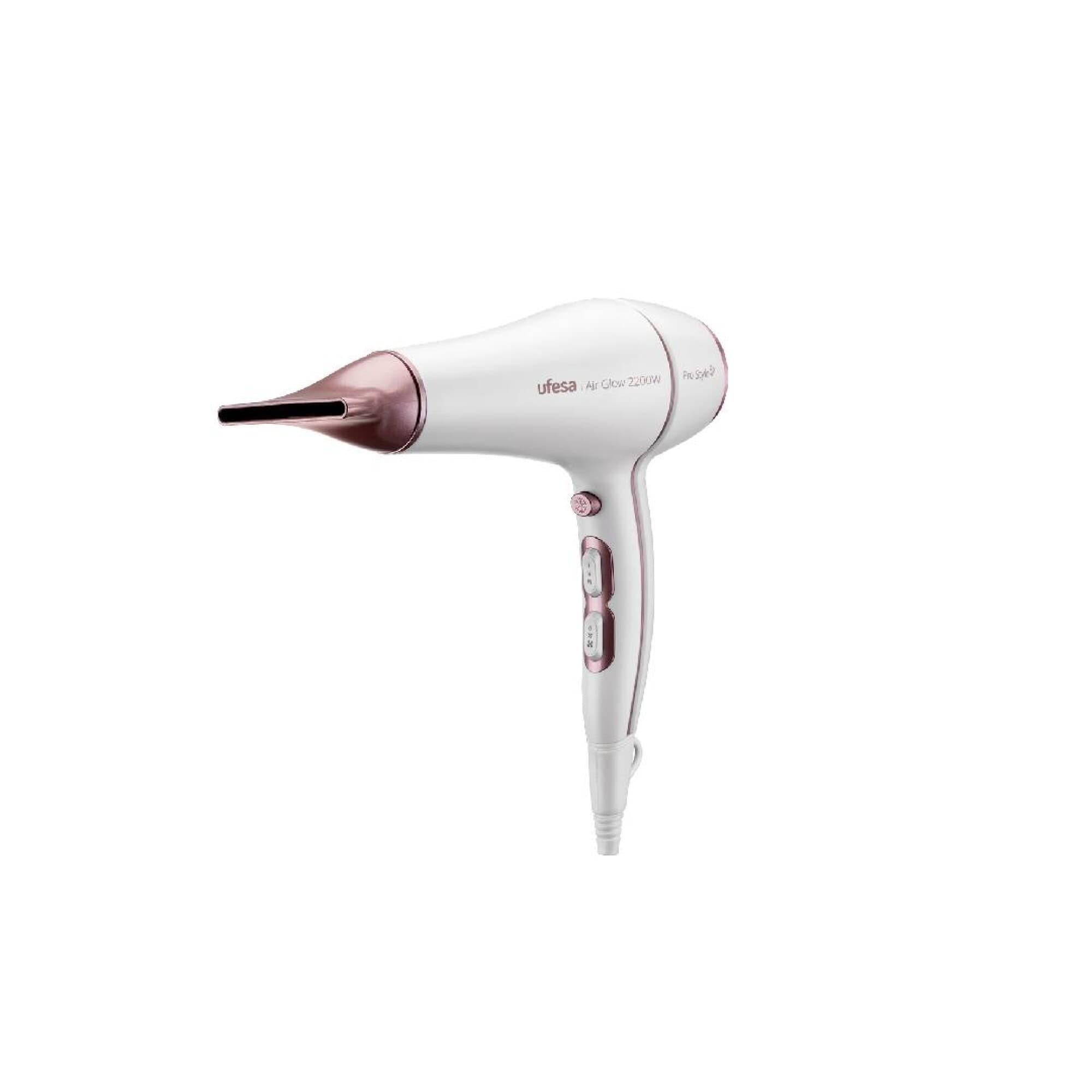 Secador de pelo Ufesa Air Glow blanco con boquilla concentradora