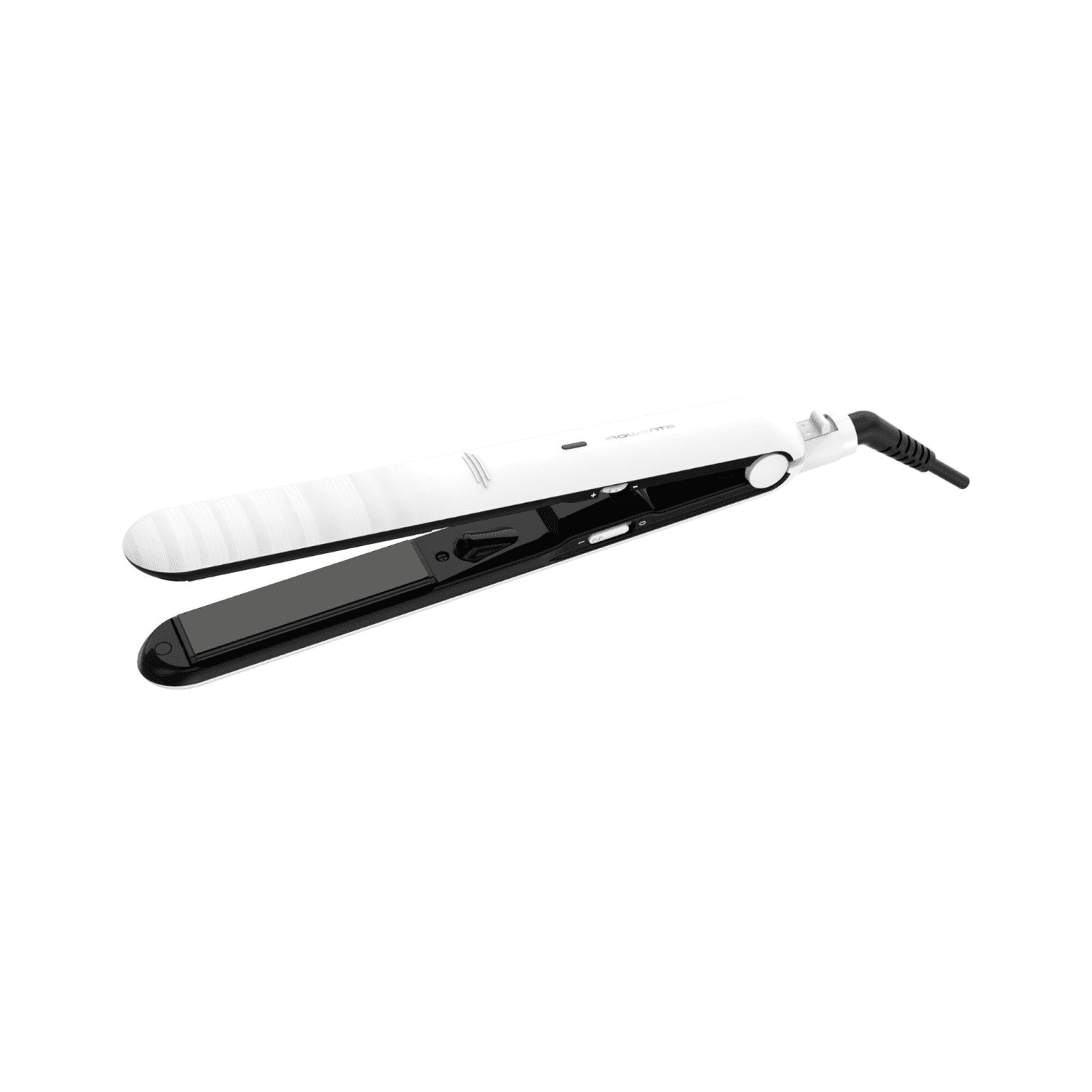 Plancha de pelo Rowenta Optiliss SF3210F0 blanca con placas negras