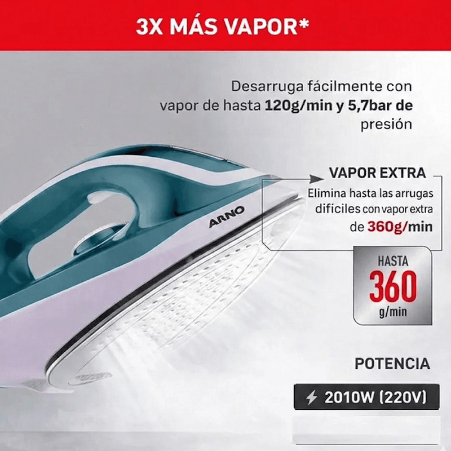 Centro de planchado Arno SV6131B2 con vapor