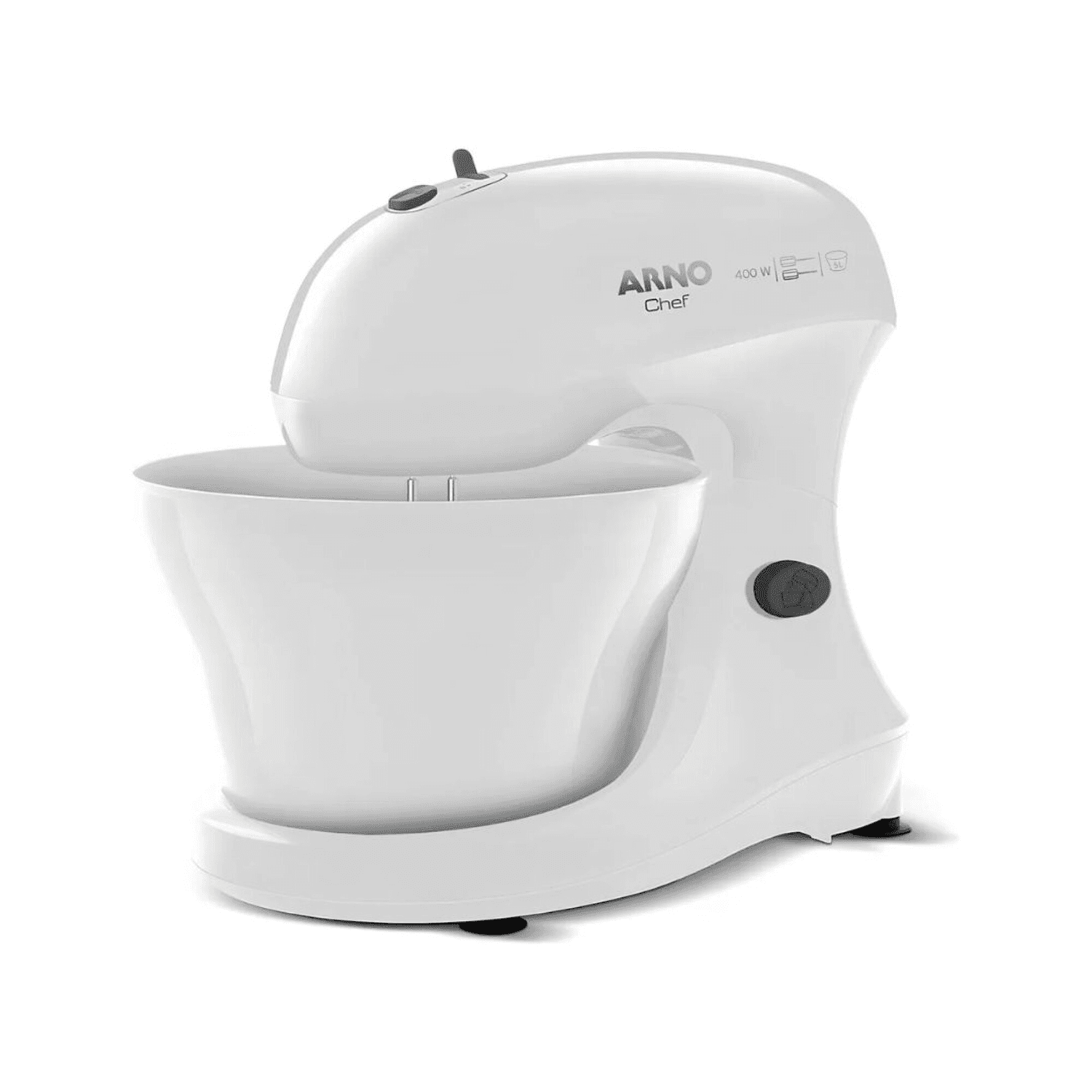Batidora Superchef Arno SX3001B2 blanca con bowl de 5 L