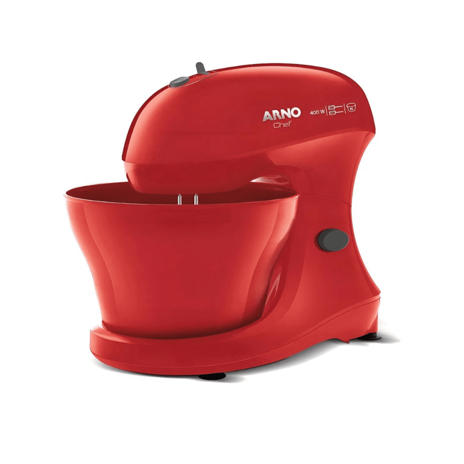 Batidora Superchef Arno SX3005B2 roja con bowl de 5 L