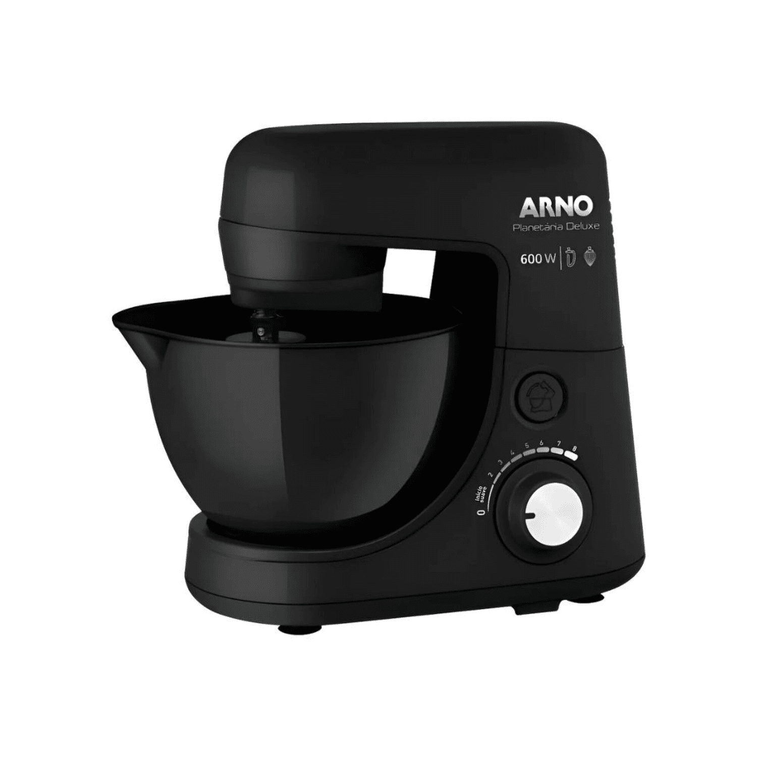 Batidora planetaria Arno Deluxe SX4518B2 negra con bowl de 4,1 L