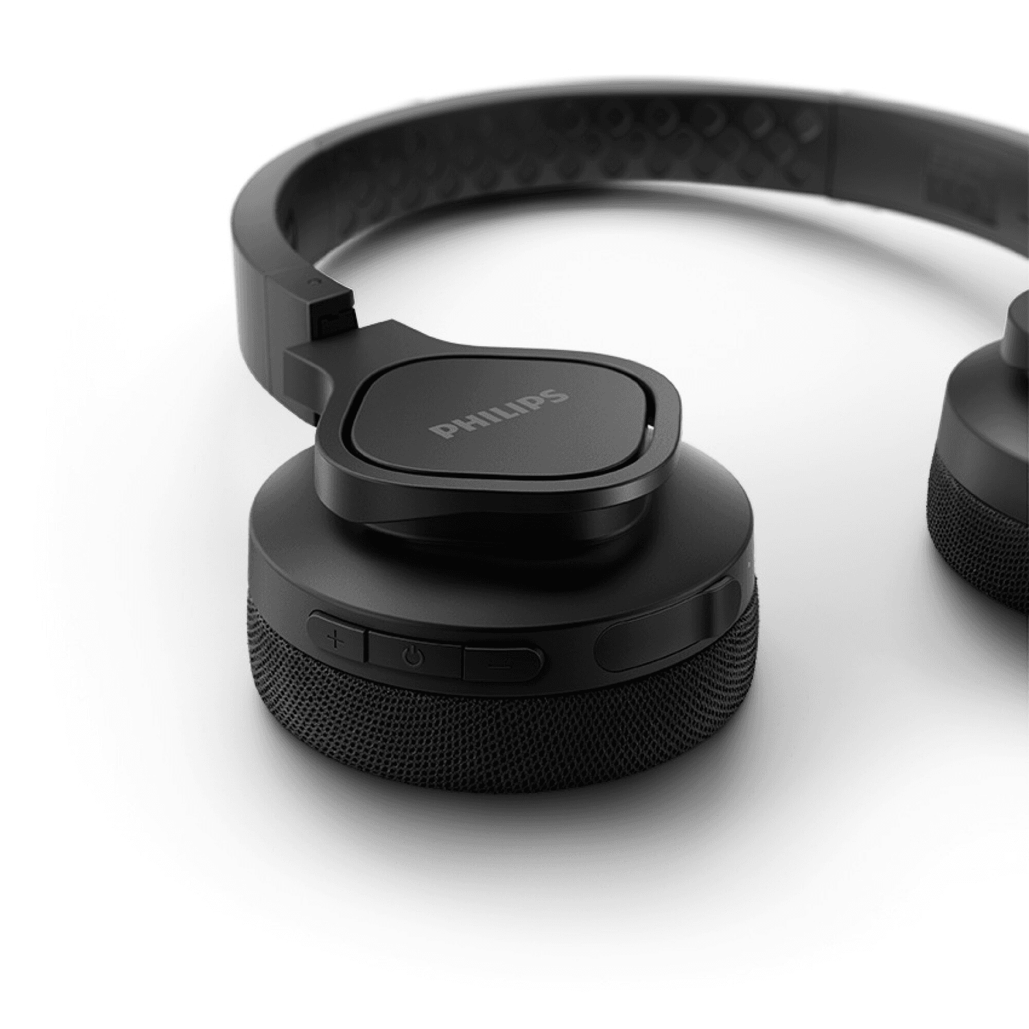 Detalle de las almohadillas de los auriculares Philips TAA4216BK/00