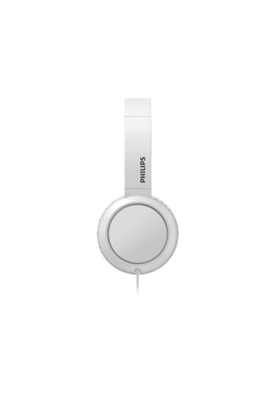 Auriculares Philips TAH4105/00 blancos vistos de costado