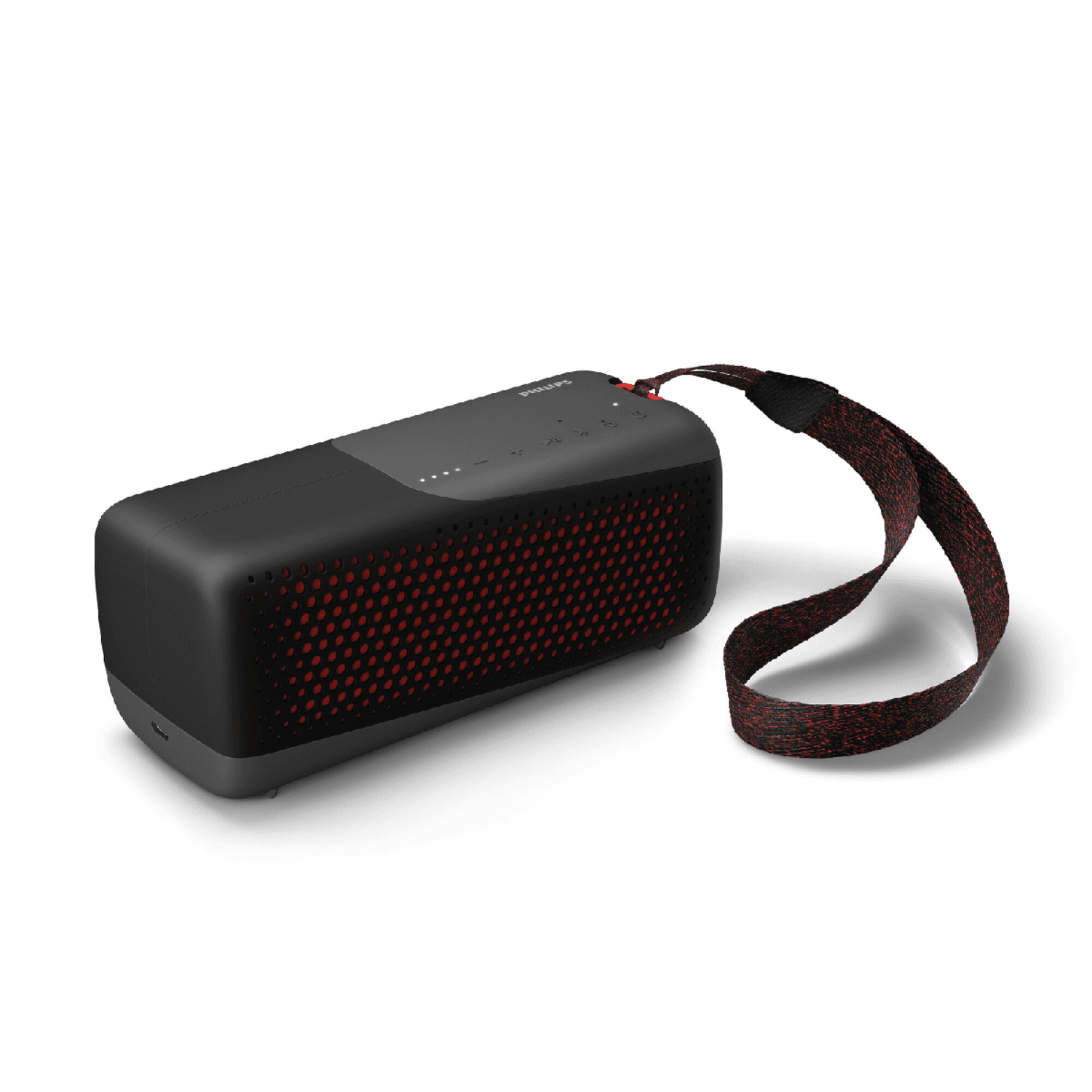 Parlante Bluetooth Philips TAS4807B/00 negro con correa
