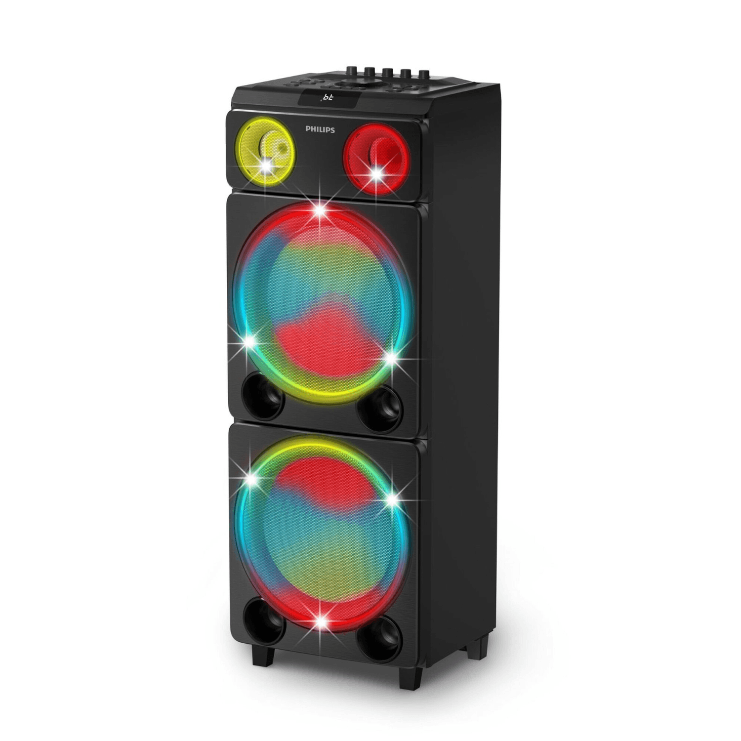 Torre de sonido Philips TAX5509/77 con dos woofers iluminados