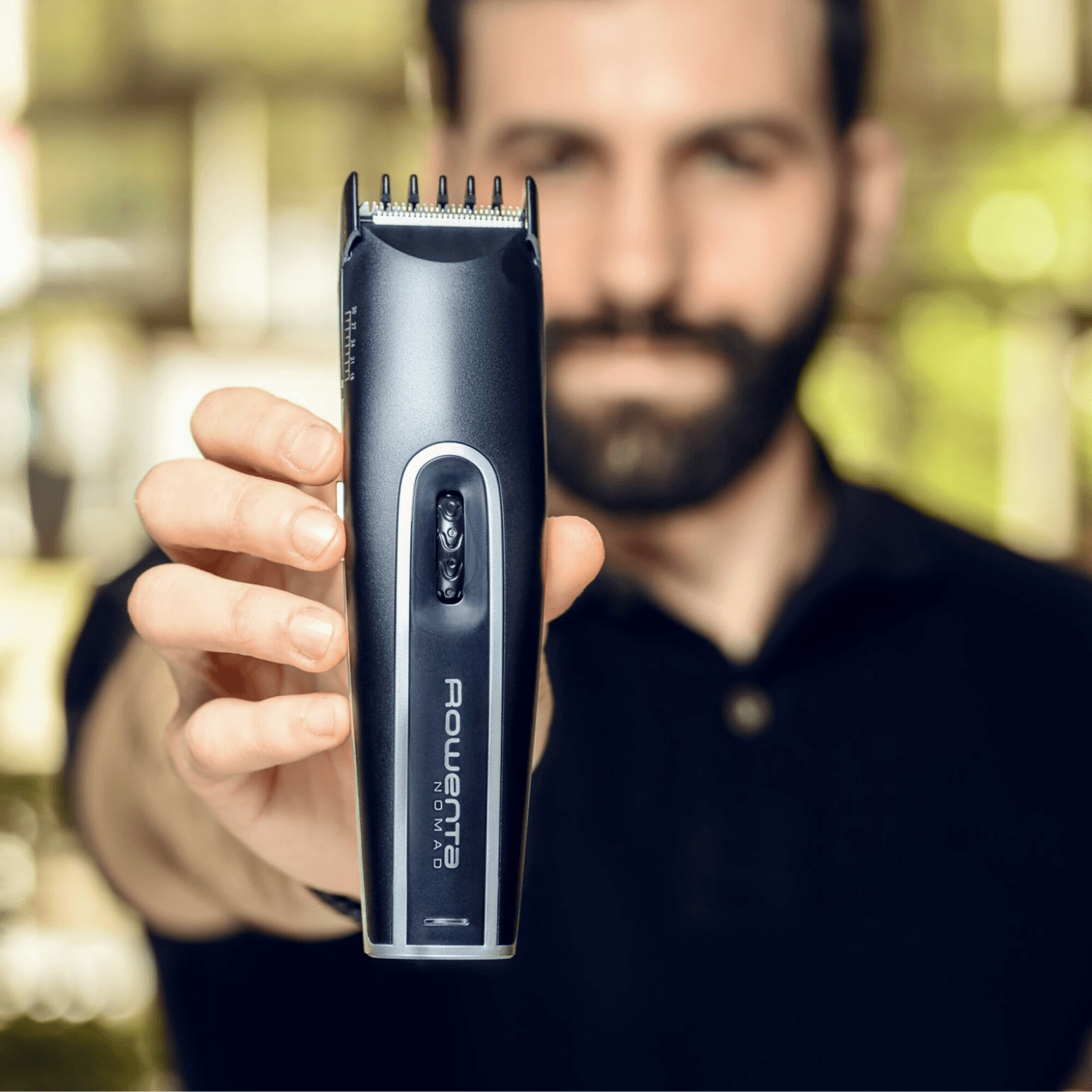 Cortabarba Rowenta Nomad TN1410F1 en uso