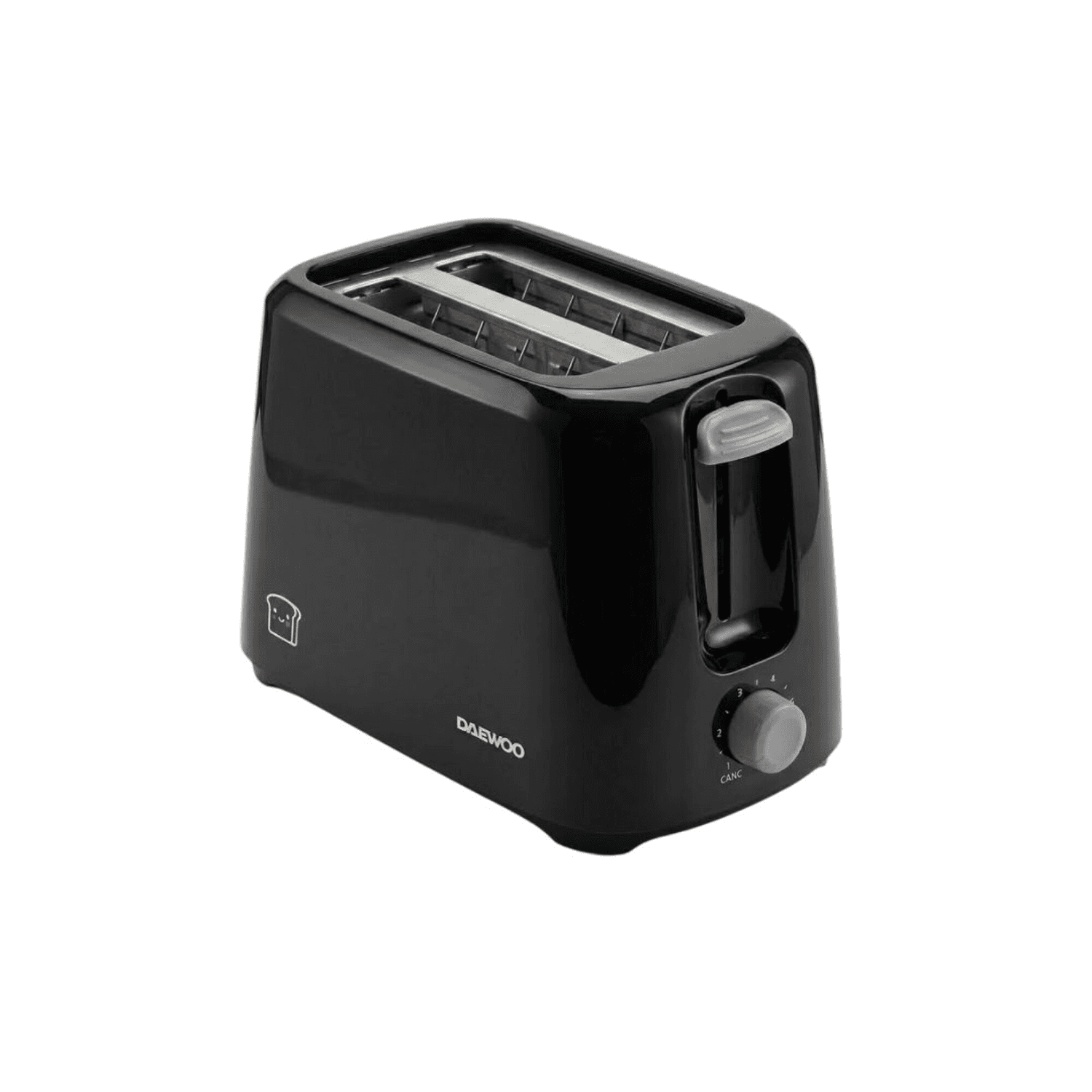 Tostadora eléctrica Daewoo TO8121B negra de 2 rodajas