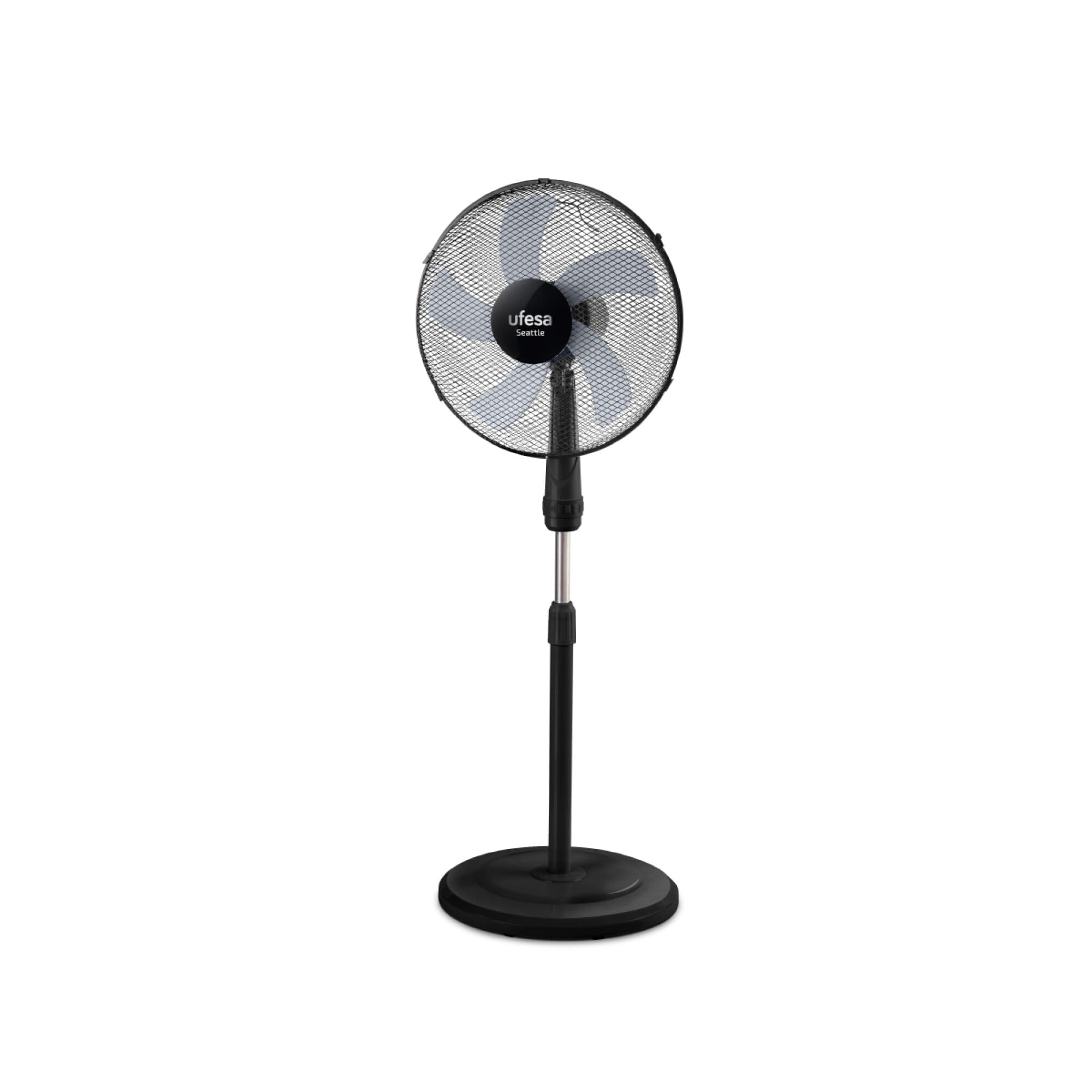 Ventilador de pie Ufesa Seattle de 40 cm, negro