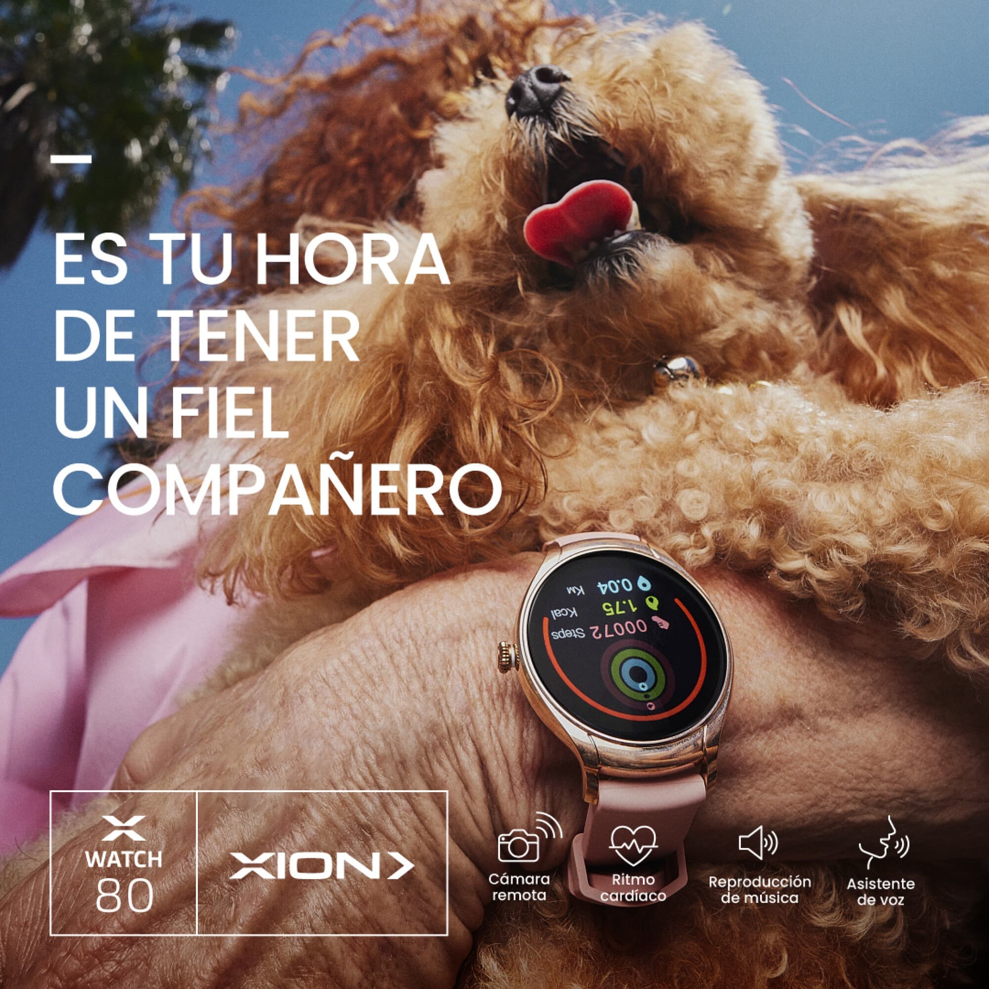 Smartwatch XION X-WATCH80 en la muñeca