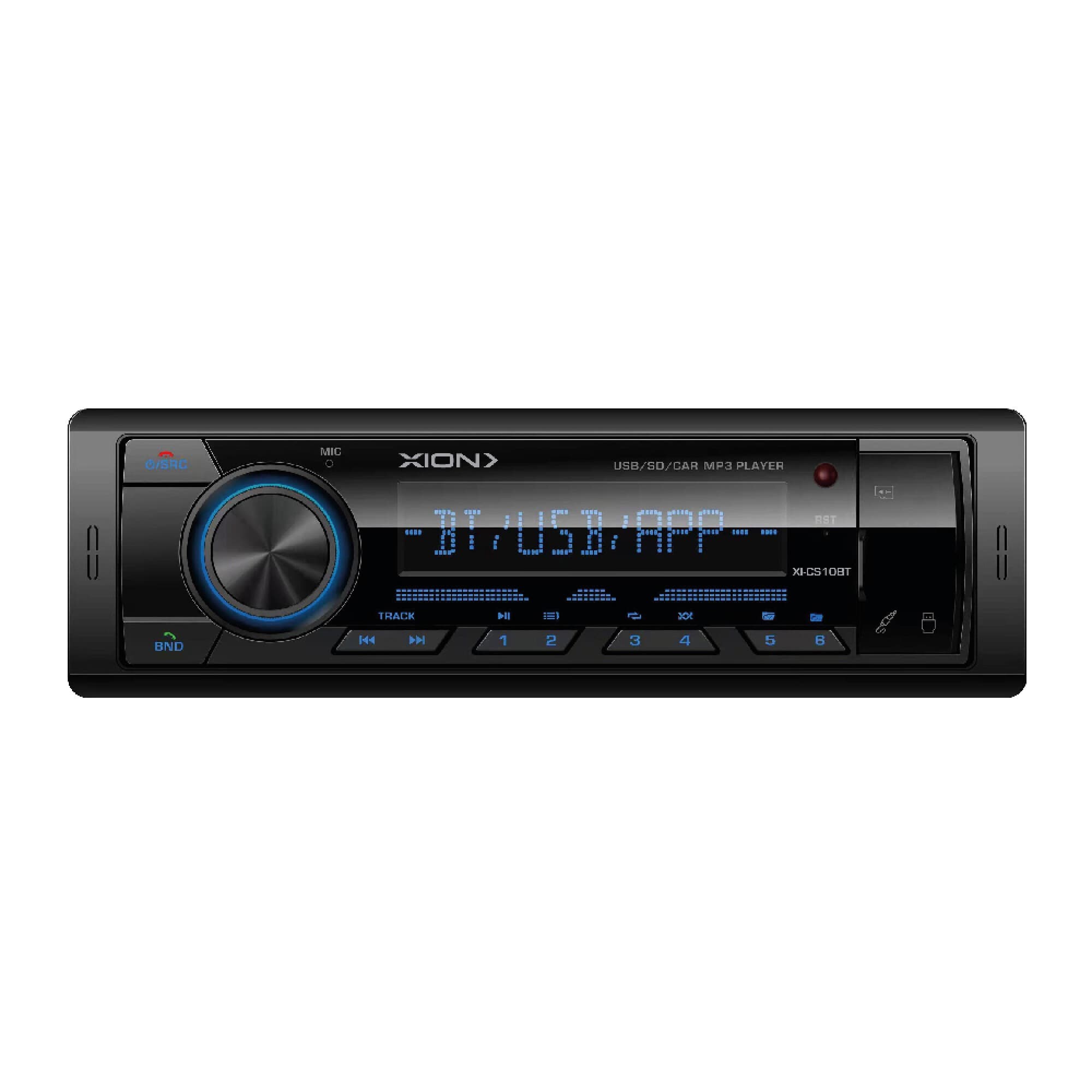 Autoradio Bluetooth XION XI-CS10BT con display y perilla