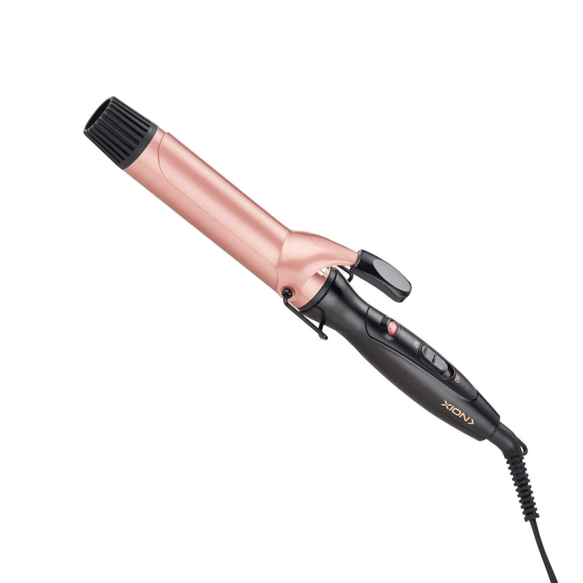 Rizador de pelo XION XI-CURLER33 de 33 mm con recubrimiento cerámico rosado