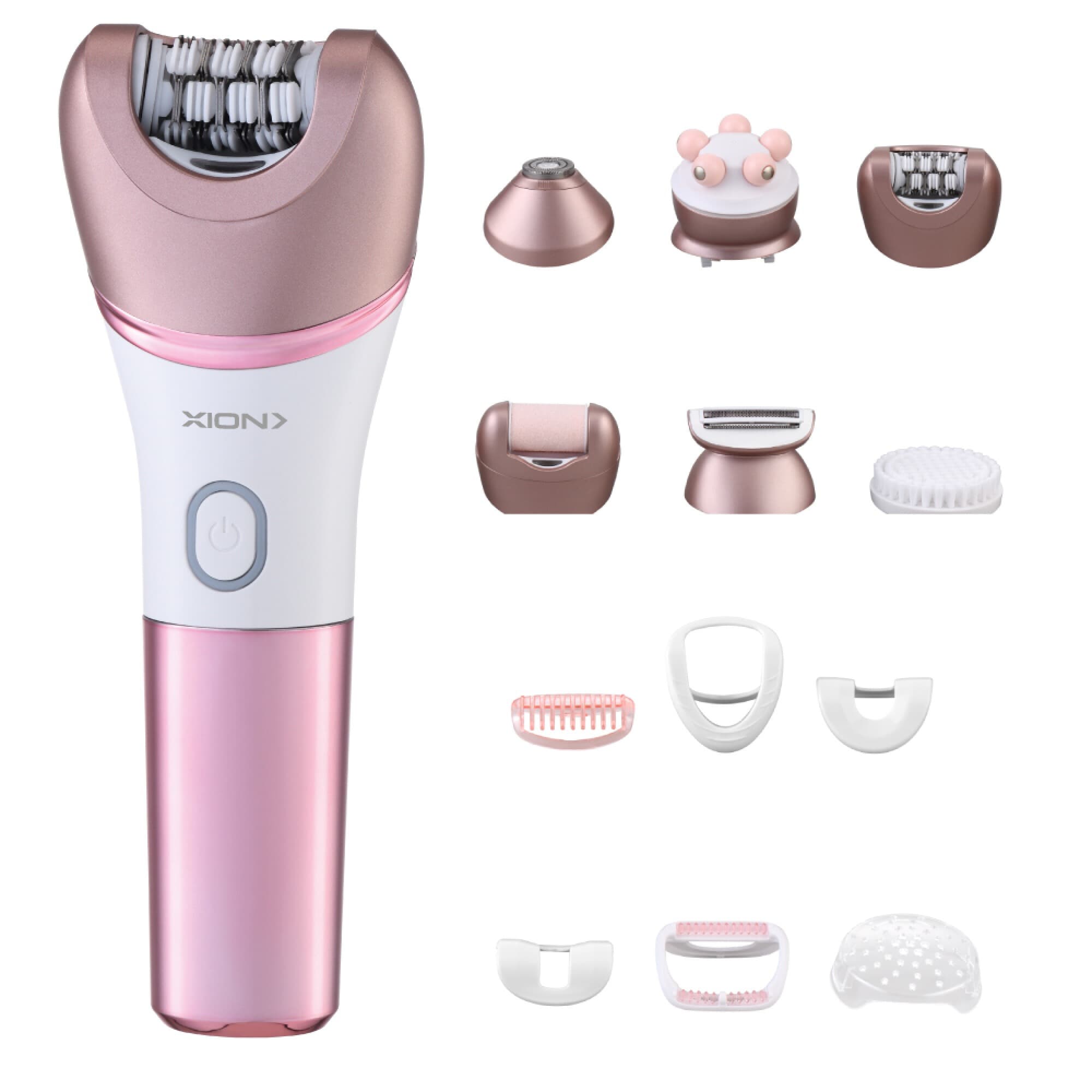 Depiladora inalámbrica XION XI-EPILATOR6X1 con sus accesorios